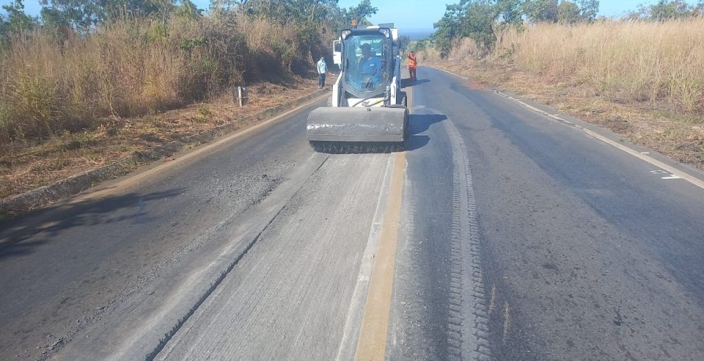 Imagem do processo de recuperação da MG-181